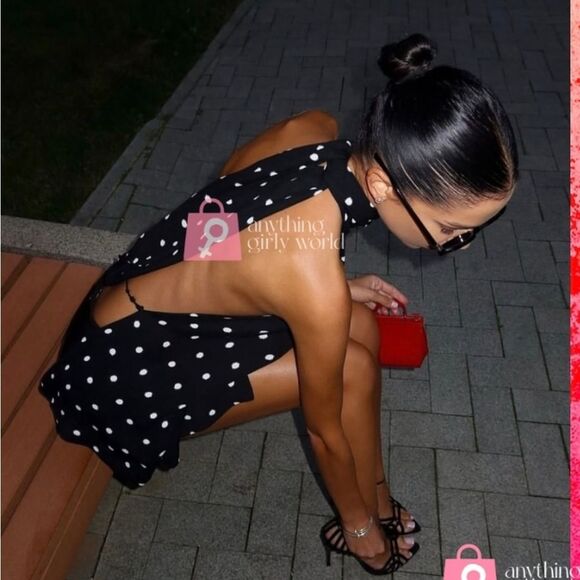 NWT ZARA POLKA DOT HALTER TOP ZW COLLECTION - Picture 12 of 15